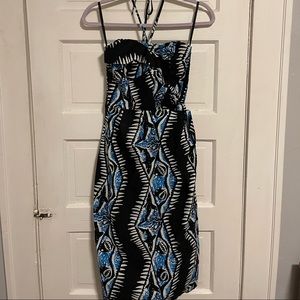 Alfred Shaheen for Unique Vintage Tiki Wrap Dress